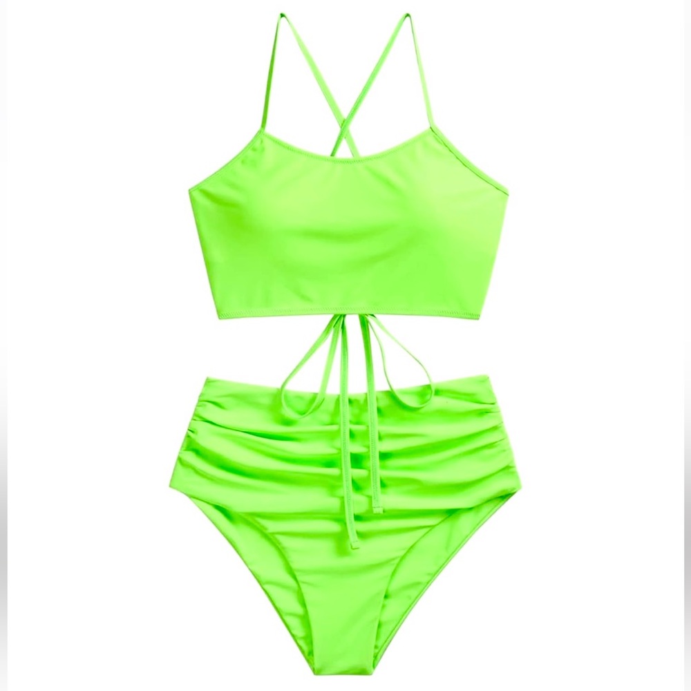 ZAFUL Women's Neon Green Bikini